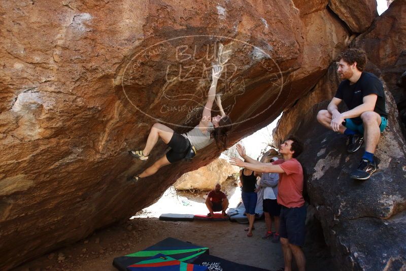 Bouldering in Hueco Tanks on 03/29/2019 with Blue Lizard Climbing and Yoga

Filename: SRM_20190329_1221290.jpg
Aperture: f/5.6
Shutter Speed: 1/320
Body: Canon EOS-1D Mark II
Lens: Canon EF 16-35mm f/2.8 L