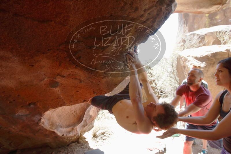 Bouldering in Hueco Tanks on 03/29/2019 with Blue Lizard Climbing and Yoga

Filename: SRM_20190329_1233590.jpg
Aperture: f/5.6
Shutter Speed: 1/200
Body: Canon EOS-1D Mark II
Lens: Canon EF 16-35mm f/2.8 L