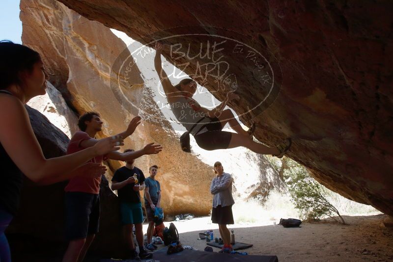 Bouldering in Hueco Tanks on 03/29/2019 with Blue Lizard Climbing and Yoga

Filename: SRM_20190329_1255520.jpg
Aperture: f/5.6
Shutter Speed: 1/160
Body: Canon EOS-1D Mark II
Lens: Canon EF 16-35mm f/2.8 L