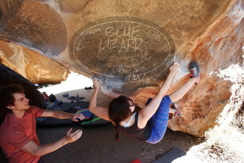 Bouldering in Hueco Tanks on 03/29/2019 with Blue Lizard Climbing and Yoga

Filename: SRM_20190329_1304480.jpg
Aperture: f/5.6
Shutter Speed: 1/320
Body: Canon EOS-1D Mark II
Lens: Canon EF 16-35mm f/2.8 L