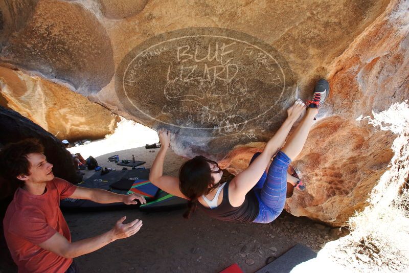 Bouldering in Hueco Tanks on 03/29/2019 with Blue Lizard Climbing and Yoga

Filename: SRM_20190329_1304481.jpg
Aperture: f/5.6
Shutter Speed: 1/320
Body: Canon EOS-1D Mark II
Lens: Canon EF 16-35mm f/2.8 L