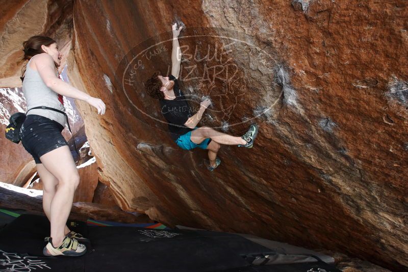 Bouldering in Hueco Tanks on 03/29/2019 with Blue Lizard Climbing and Yoga

Filename: SRM_20190329_1548171.jpg
Aperture: f/5.0
Shutter Speed: 1/250
Body: Canon EOS-1D Mark II
Lens: Canon EF 16-35mm f/2.8 L