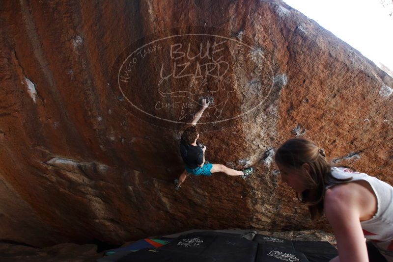 Bouldering in Hueco Tanks on 03/29/2019 with Blue Lizard Climbing and Yoga

Filename: SRM_20190329_1603570.jpg
Aperture: f/5.6
Shutter Speed: 1/250
Body: Canon EOS-1D Mark II
Lens: Canon EF 16-35mm f/2.8 L