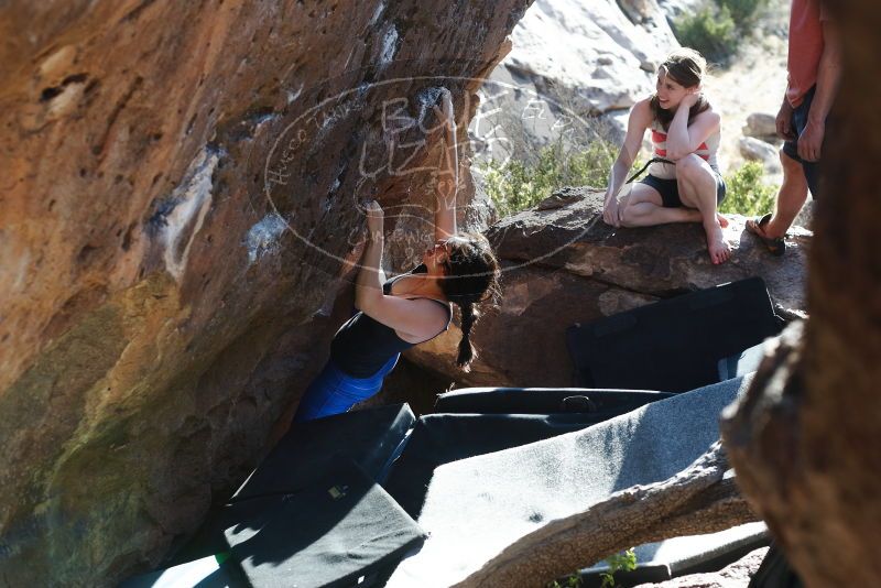 Bouldering in Hueco Tanks on 03/29/2019 with Blue Lizard Climbing and Yoga

Filename: SRM_20190329_1735140.jpg
Aperture: f/4.0
Shutter Speed: 1/250
Body: Canon EOS-1D Mark II
Lens: Canon EF 50mm f/1.8 II