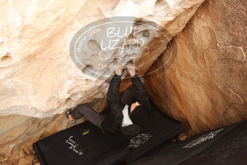 Bouldering in Hueco Tanks on 03/30/2019 with Blue Lizard Climbing and Yoga

Filename: SRM_20190330_1117210.jpg
Aperture: f/5.6
Shutter Speed: 1/160
Body: Canon EOS-1D Mark II
Lens: Canon EF 16-35mm f/2.8 L