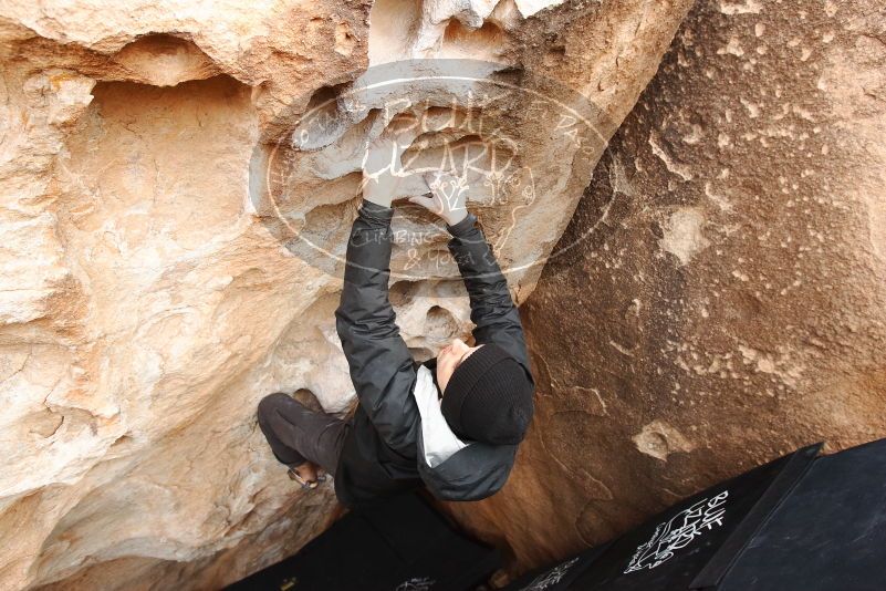 Bouldering in Hueco Tanks on 03/30/2019 with Blue Lizard Climbing and Yoga

Filename: SRM_20190330_1117540.jpg
Aperture: f/5.6
Shutter Speed: 1/200
Body: Canon EOS-1D Mark II
Lens: Canon EF 16-35mm f/2.8 L