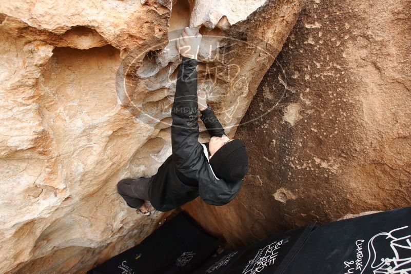 Bouldering in Hueco Tanks on 03/30/2019 with Blue Lizard Climbing and Yoga

Filename: SRM_20190330_1126590.jpg
Aperture: f/5.6
Shutter Speed: 1/250
Body: Canon EOS-1D Mark II
Lens: Canon EF 16-35mm f/2.8 L