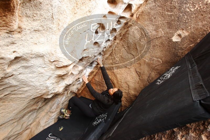 Bouldering in Hueco Tanks on 03/30/2019 with Blue Lizard Climbing and Yoga

Filename: SRM_20190330_1129290.jpg
Aperture: f/5.0
Shutter Speed: 1/160
Body: Canon EOS-1D Mark II
Lens: Canon EF 16-35mm f/2.8 L