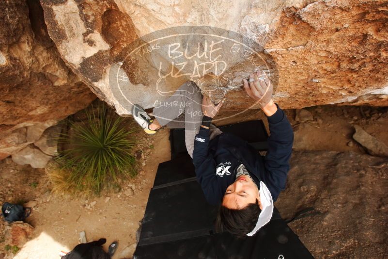 Bouldering in Hueco Tanks on 03/30/2019 with Blue Lizard Climbing and Yoga

Filename: SRM_20190330_1259430.jpg
Aperture: f/5.6
Shutter Speed: 1/320
Body: Canon EOS-1D Mark II
Lens: Canon EF 16-35mm f/2.8 L