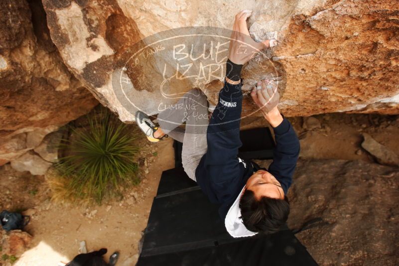 Bouldering in Hueco Tanks on 03/30/2019 with Blue Lizard Climbing and Yoga

Filename: SRM_20190330_1259441.jpg
Aperture: f/5.6
Shutter Speed: 1/320
Body: Canon EOS-1D Mark II
Lens: Canon EF 16-35mm f/2.8 L