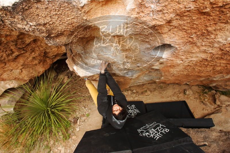 Bouldering in Hueco Tanks on 03/30/2019 with Blue Lizard Climbing and Yoga

Filename: SRM_20190330_1306360.jpg
Aperture: f/5.6
Shutter Speed: 1/160
Body: Canon EOS-1D Mark II
Lens: Canon EF 16-35mm f/2.8 L