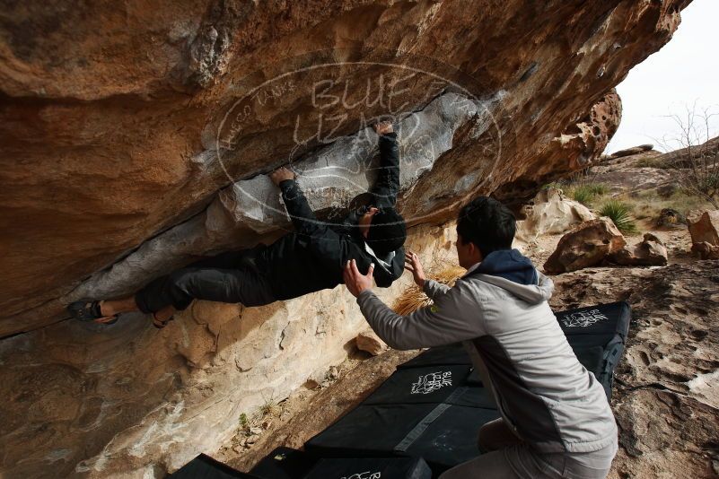 Bouldering in Hueco Tanks on 03/30/2019 with Blue Lizard Climbing and Yoga

Filename: SRM_20190330_1616400.jpg
Aperture: f/5.6
Shutter Speed: 1/400
Body: Canon EOS-1D Mark II
Lens: Canon EF 16-35mm f/2.8 L