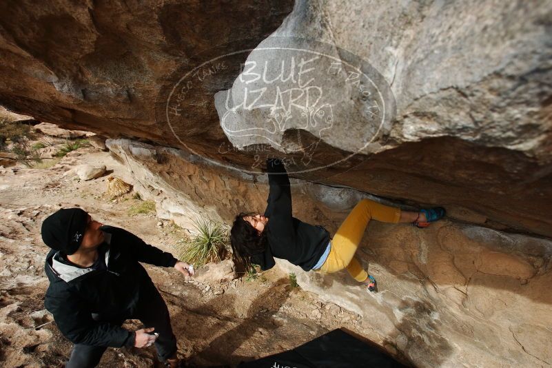 Bouldering in Hueco Tanks on 03/30/2019 with Blue Lizard Climbing and Yoga

Filename: SRM_20190330_1628150.jpg
Aperture: f/5.6
Shutter Speed: 1/320
Body: Canon EOS-1D Mark II
Lens: Canon EF 16-35mm f/2.8 L