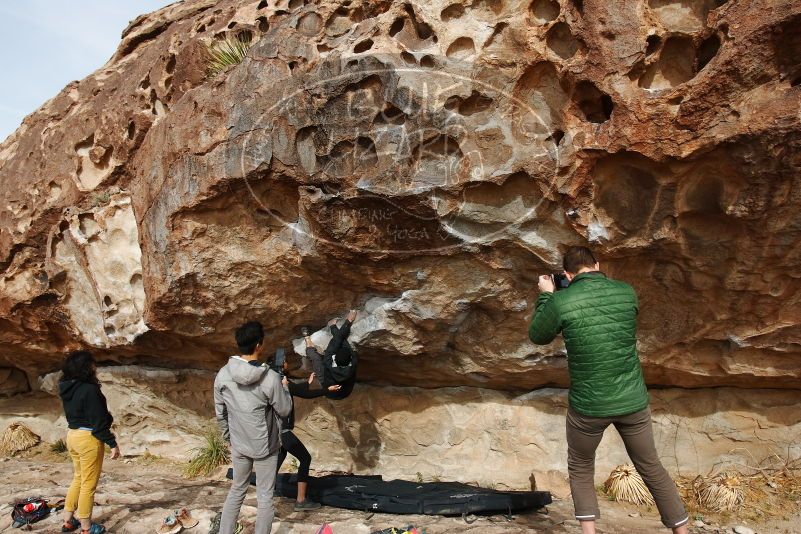 Bouldering in Hueco Tanks on 03/30/2019 with Blue Lizard Climbing and Yoga

Filename: SRM_20190330_1630350.jpg
Aperture: f/5.6
Shutter Speed: 1/500
Body: Canon EOS-1D Mark II
Lens: Canon EF 16-35mm f/2.8 L