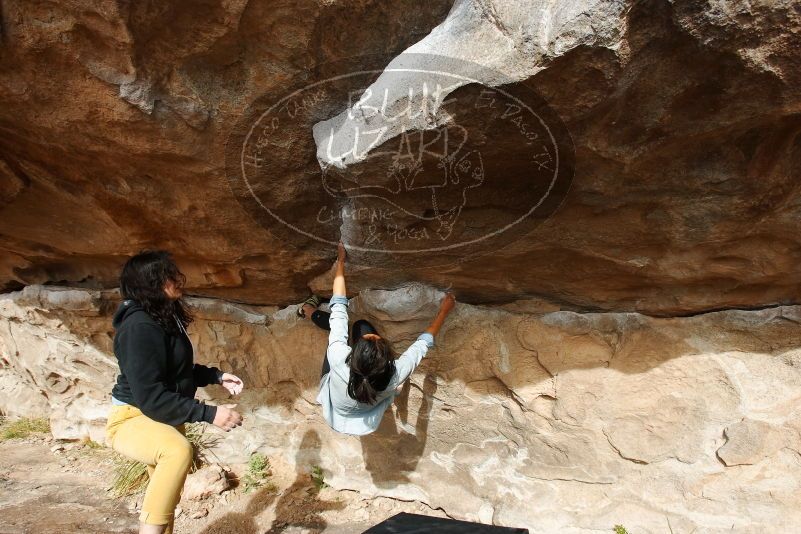 Bouldering in Hueco Tanks on 03/30/2019 with Blue Lizard Climbing and Yoga

Filename: SRM_20190330_1635380.jpg
Aperture: f/5.6
Shutter Speed: 1/250
Body: Canon EOS-1D Mark II
Lens: Canon EF 16-35mm f/2.8 L