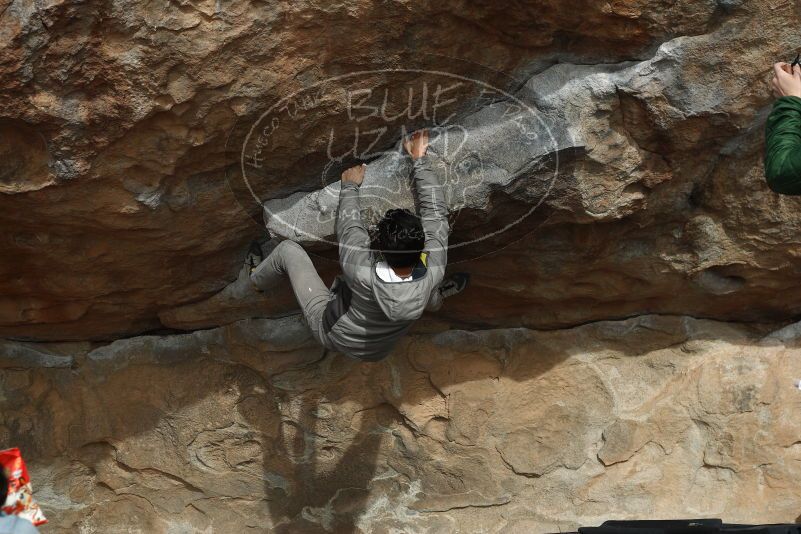 Bouldering in Hueco Tanks on 03/30/2019 with Blue Lizard Climbing and Yoga

Filename: SRM_20190330_1640320.jpg
Aperture: f/4.0
Shutter Speed: 1/500
Body: Canon EOS-1D Mark II
Lens: Canon EF 50mm f/1.8 II