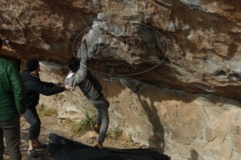 Bouldering in Hueco Tanks on 03/30/2019 with Blue Lizard Climbing and Yoga

Filename: SRM_20190330_1652410.jpg
Aperture: f/4.0
Shutter Speed: 1/640
Body: Canon EOS-1D Mark II
Lens: Canon EF 50mm f/1.8 II