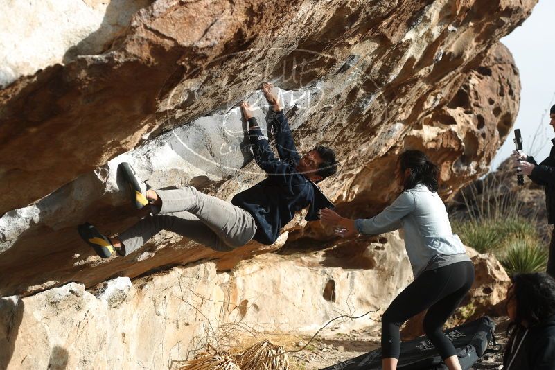 Bouldering in Hueco Tanks on 03/30/2019 with Blue Lizard Climbing and Yoga

Filename: SRM_20190330_1731190.jpg
Aperture: f/4.0
Shutter Speed: 1/400
Body: Canon EOS-1D Mark II
Lens: Canon EF 50mm f/1.8 II