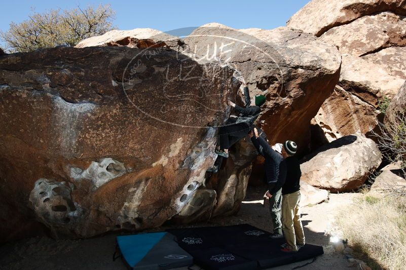 Bouldering in Hueco Tanks on 03/31/2019 with Blue Lizard Climbing and Yoga

Filename: SRM_20190331_1032250.jpg
Aperture: f/5.6
Shutter Speed: 1/250
Body: Canon EOS-1D Mark II
Lens: Canon EF 16-35mm f/2.8 L