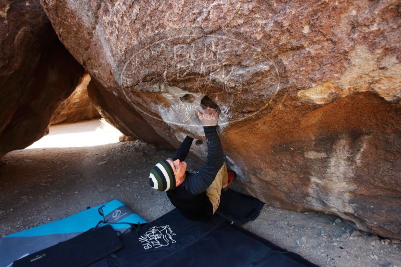 Bouldering in Hueco Tanks on 03/31/2019 with Blue Lizard Climbing and Yoga

Filename: SRM_20190331_1043300.jpg
Aperture: f/5.6
Shutter Speed: 1/250
Body: Canon EOS-1D Mark II
Lens: Canon EF 16-35mm f/2.8 L