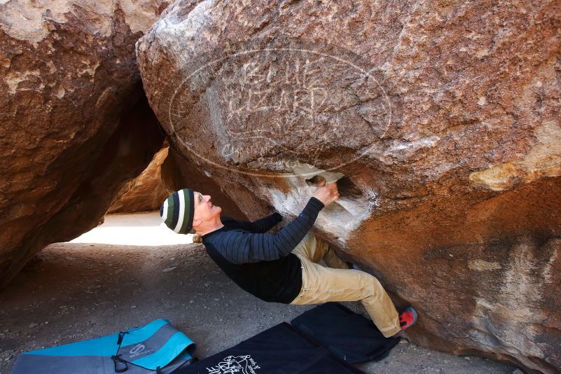 Bouldering in Hueco Tanks on 03/31/2019 with Blue Lizard Climbing and Yoga

Filename: SRM_20190331_1051390.jpg
Aperture: f/5.6
Shutter Speed: 1/250
Body: Canon EOS-1D Mark II
Lens: Canon EF 16-35mm f/2.8 L