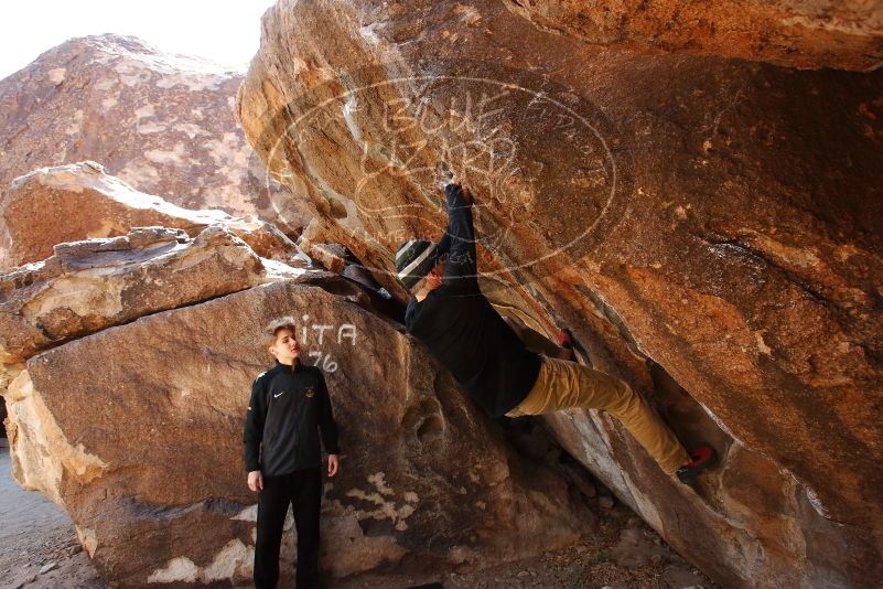 Bouldering in Hueco Tanks on 03/31/2019 with Blue Lizard Climbing and Yoga

Filename: SRM_20190331_1126370.jpg
Aperture: f/5.6
Shutter Speed: 1/250
Body: Canon EOS-1D Mark II
Lens: Canon EF 16-35mm f/2.8 L