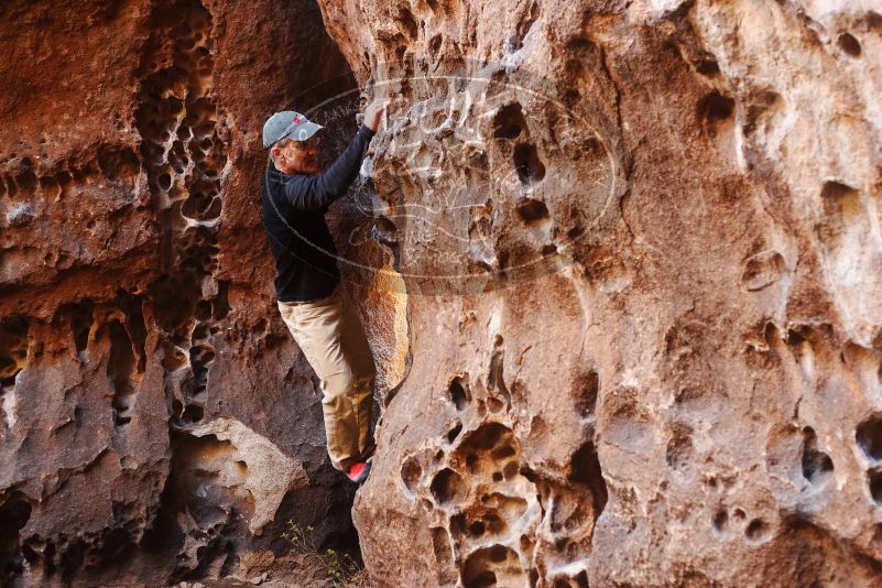 Bouldering in Hueco Tanks on 03/31/2019 with Blue Lizard Climbing and Yoga

Filename: SRM_20190331_1515560.jpg
Aperture: f/3.5
Shutter Speed: 1/80
Body: Canon EOS-1D Mark II
Lens: Canon EF 50mm f/1.8 II