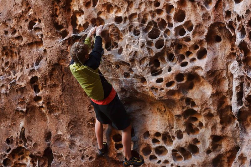 Bouldering in Hueco Tanks on 03/31/2019 with Blue Lizard Climbing and Yoga

Filename: SRM_20190331_1524030.jpg
Aperture: f/3.5
Shutter Speed: 1/125
Body: Canon EOS-1D Mark II
Lens: Canon EF 50mm f/1.8 II