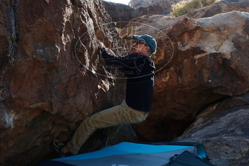 Bouldering in Hueco Tanks on 03/31/2019 with Blue Lizard Climbing and Yoga

Filename: SRM_20190331_1704260.jpg
Aperture: f/5.6
Shutter Speed: 1/250
Body: Canon EOS-1D Mark II
Lens: Canon EF 50mm f/1.8 II