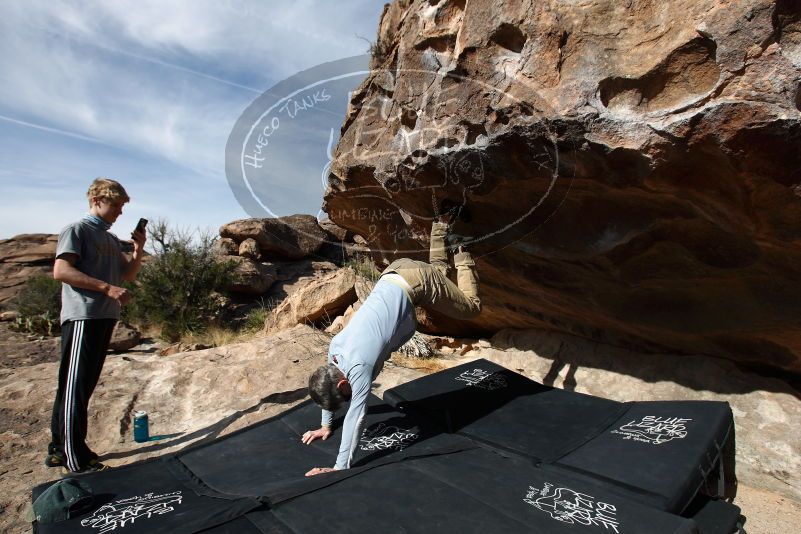 Bouldering in Hueco Tanks on 04/06/2019 with Blue Lizard Climbing and Yoga

Filename: SRM_20190406_0931560.jpg
Aperture: f/5.6
Shutter Speed: 1/320
Body: Canon EOS-1D Mark II
Lens: Canon EF 16-35mm f/2.8 L