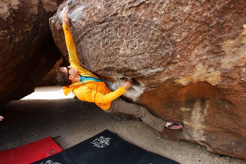 Bouldering in Hueco Tanks on 04/13/2019 with Blue Lizard Climbing and Yoga

Filename: SRM_20190413_1005250.jpg
Aperture: f/5.6
Shutter Speed: 1/320
Body: Canon EOS-1D Mark II
Lens: Canon EF 16-35mm f/2.8 L