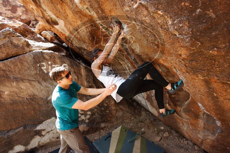 Bouldering in Hueco Tanks on 04/13/2019 with Blue Lizard Climbing and Yoga

Filename: SRM_20190413_1042040.jpg
Aperture: f/5.0
Shutter Speed: 1/320
Body: Canon EOS-1D Mark II
Lens: Canon EF 16-35mm f/2.8 L