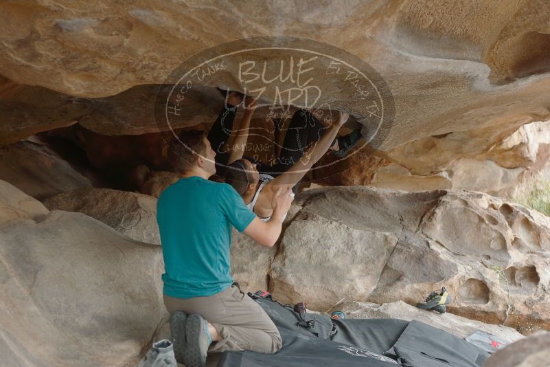 Bouldering in Hueco Tanks on 04/13/2019 with Blue Lizard Climbing and Yoga

Filename: SRM_20190413_1310300.jpg
Aperture: f/4.0
Shutter Speed: 1/250
Body: Canon EOS-1D Mark II
Lens: Canon EF 50mm f/1.8 II