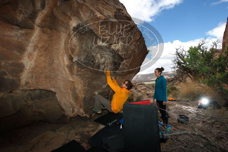 Bouldering in Hueco Tanks on 04/13/2019 with Blue Lizard Climbing and Yoga

Filename: SRM_20190413_1422400.jpg
Aperture: f/5.6
Shutter Speed: 1/250
Body: Canon EOS-1D Mark II
Lens: Canon EF 16-35mm f/2.8 L